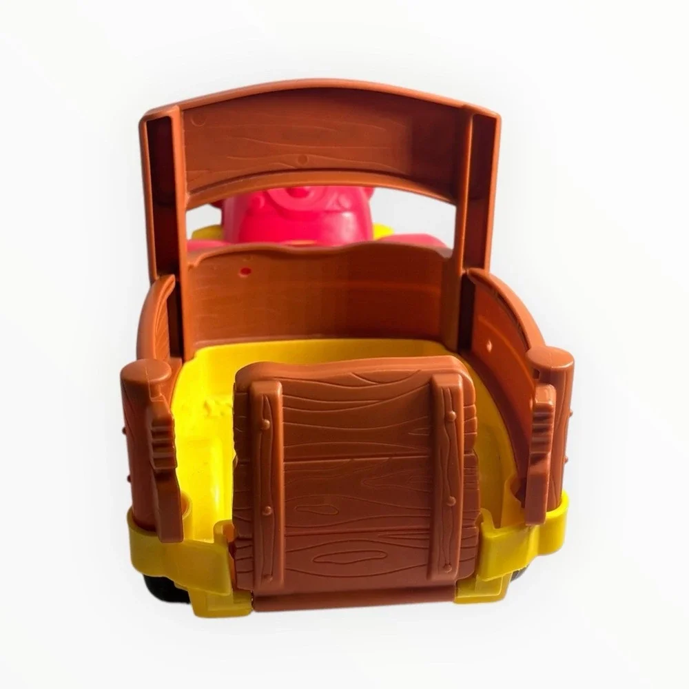 2011 Little People Tow 'n Pull Tractor Wagon with Sounds & 2022 Dog and 1997 Cow